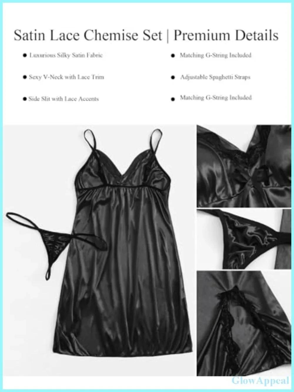 N/A satin chemise
